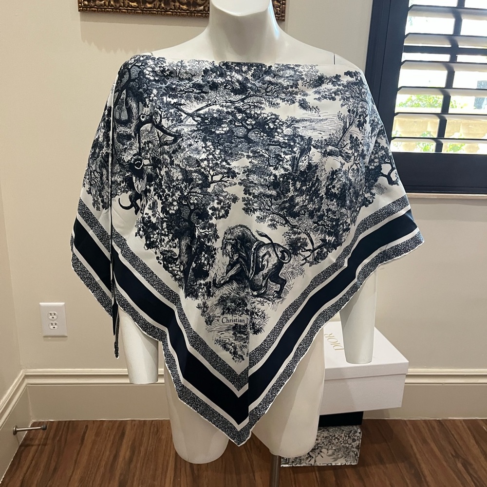 Dior Toile de Jouy Sauvage Silk top